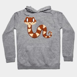 Cute Rattlesnake Drawing Hoodie